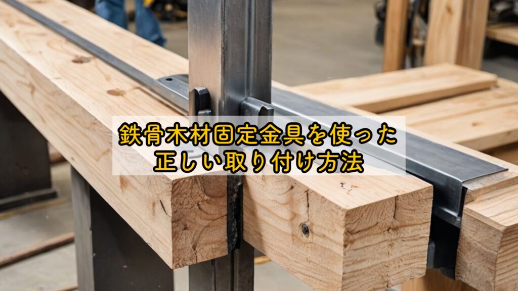 鉄骨木材固定金具を使った正しい取り付け方法