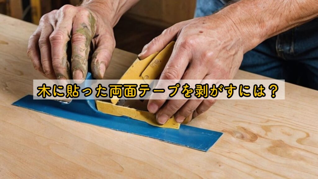 木に貼った両面テープを剥がすには?