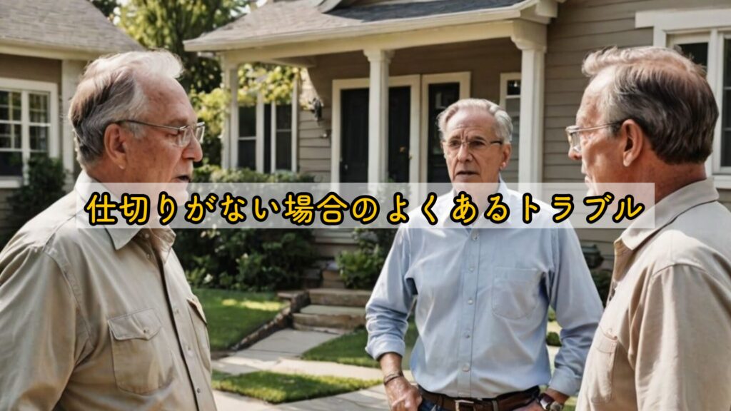 仕切りがない場合のよくあるトラブル