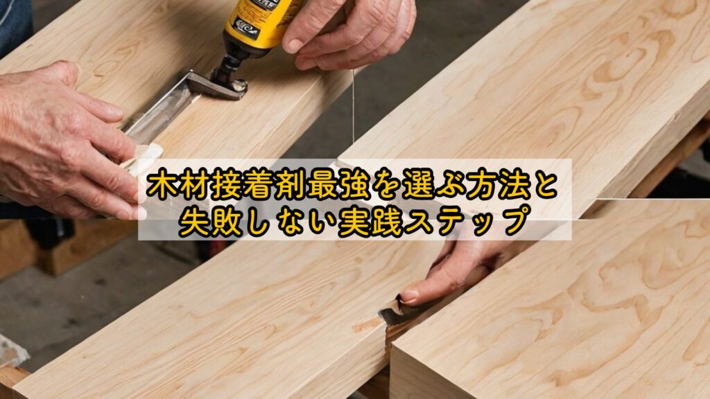 木材接着剤最強を選ぶ方法と失敗しない実践ステップ