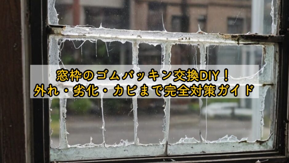窓枠のゴムパッキン交換DIY！外れ・劣化・カビまで完全対策ガイド