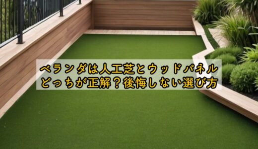 ベランダは人工芝とウッドパネルどっちが正解？後悔しない選び方
