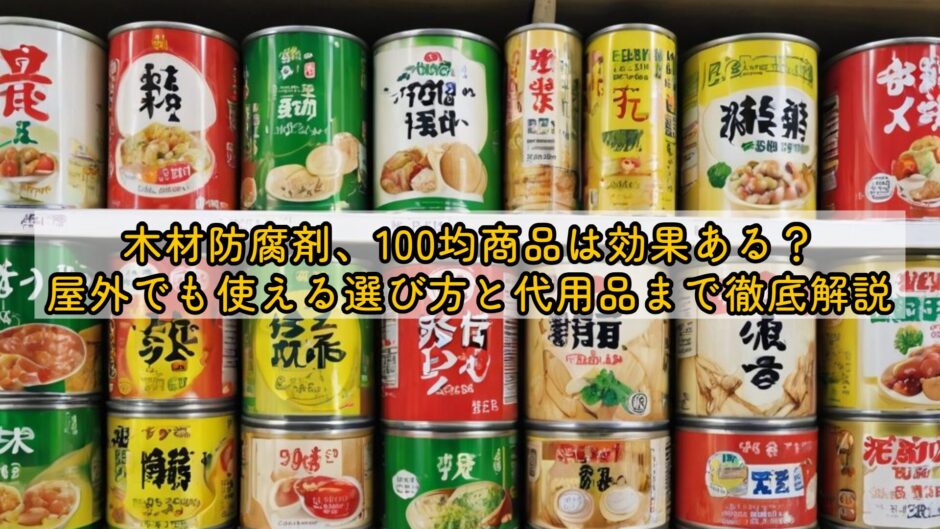 木材防腐剤、100均商品は効果ある？屋外でも使える選び方と代用品まで徹底解説