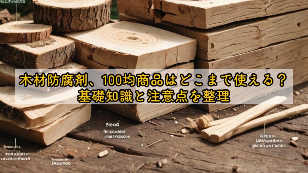 木材防腐剤、100均商品はどこまで使える?基礎知識と注意点を整理