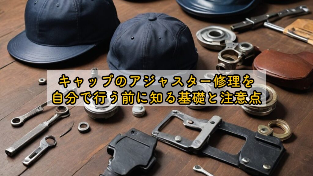 キャップのアジャスター修理を自分で行う前に知る基礎と注意点