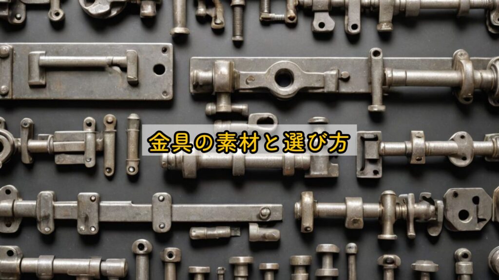 金具の素材と選び方