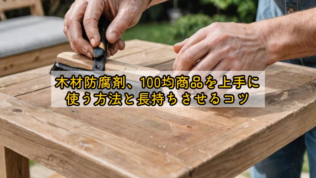 木材防腐剤、100均商品を上手に使う方法と長持ちさせるコツ
