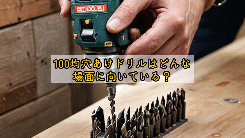 100均穴あけドリルはどんな場面に向いている?