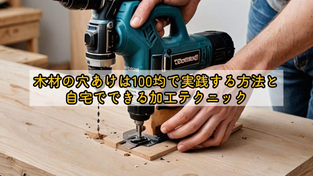 木材の穴あけは100均で実践する方法と自宅でできる加工テクニック