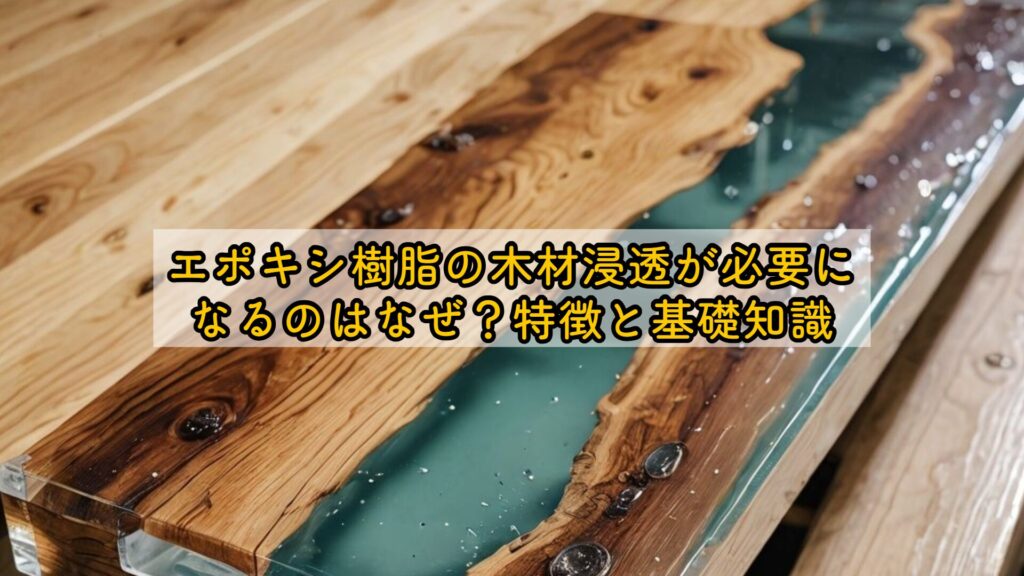 エポキシ樹脂の木材浸透が必要になるのはなぜ?特徴と基礎知識