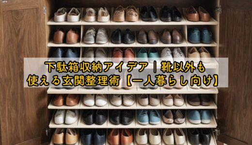 下駄箱収納アイデア｜靴以外も使える玄関整理術【一人暮らし向け】