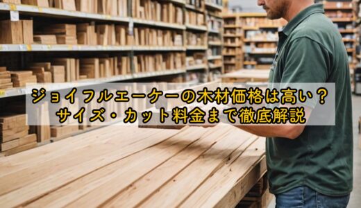 ジョイフルエーケーの木材価格は高い？サイズ・カット料金まで徹底解説