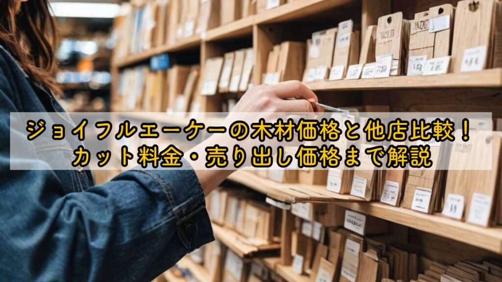 ジョイフルエーケーの木材価格と他店比較!カット料金・売り出し価格まで解説