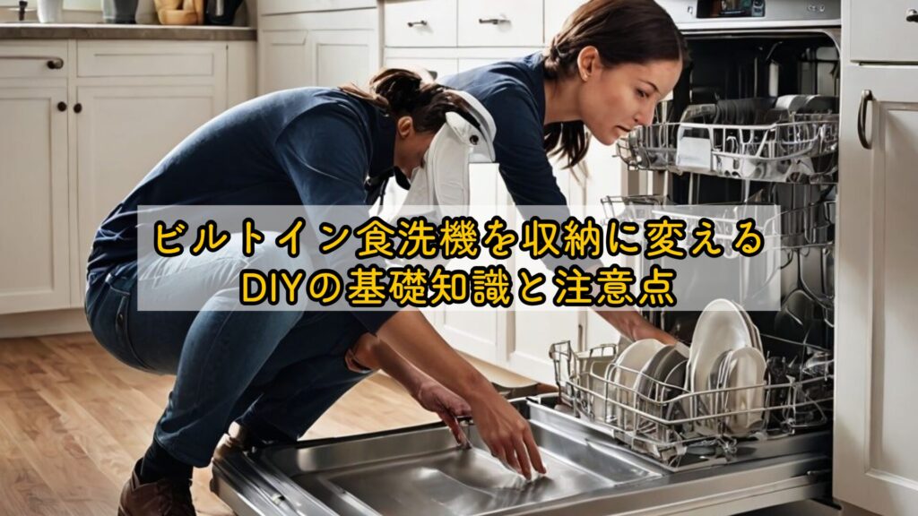 ビルトイン食洗機を収納に変えるDIYの基礎知識と注意点
