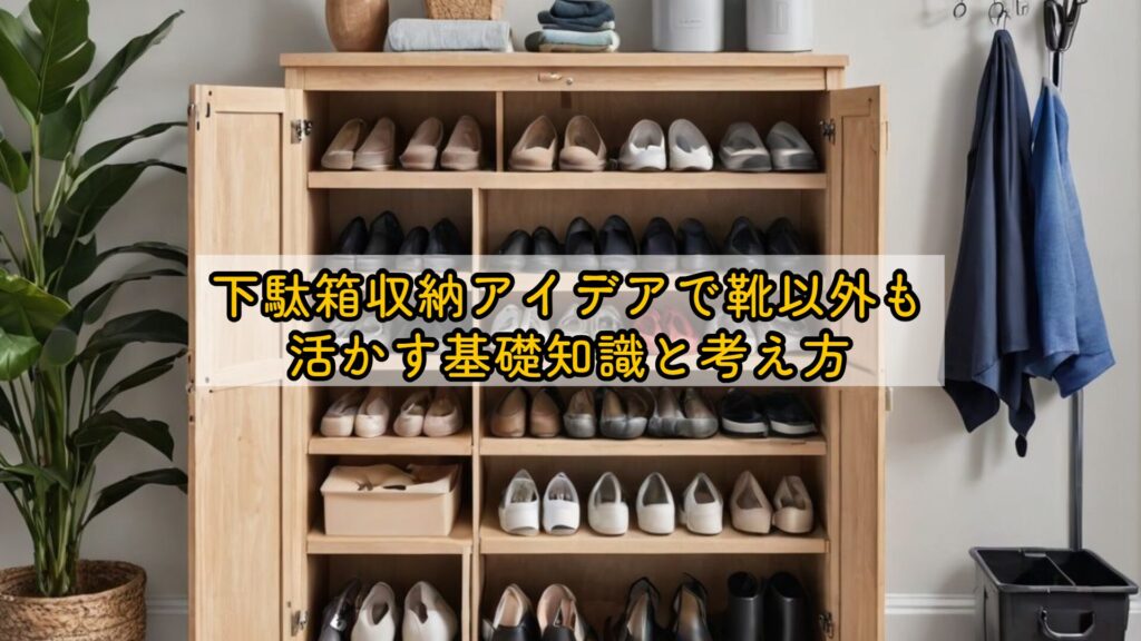 下駄箱収納アイデアで靴以外も活かす基礎知識と考え方