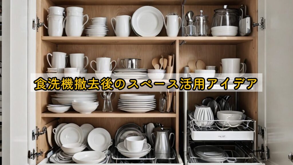 食洗機撤去後のスペース活用アイデア