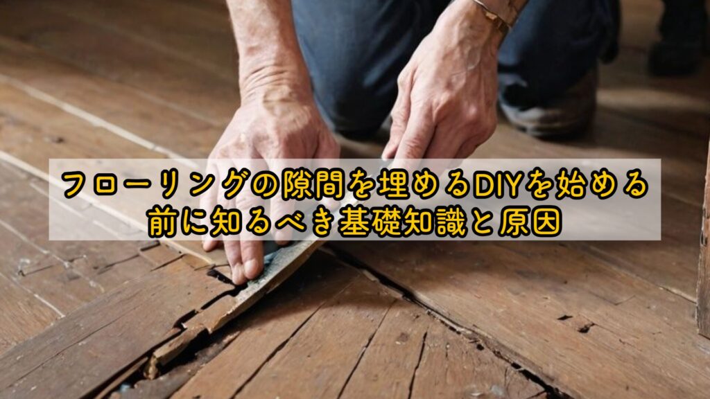 フローリングの隙間を埋めるDIYを始める前に知るべき基礎知識と原因
