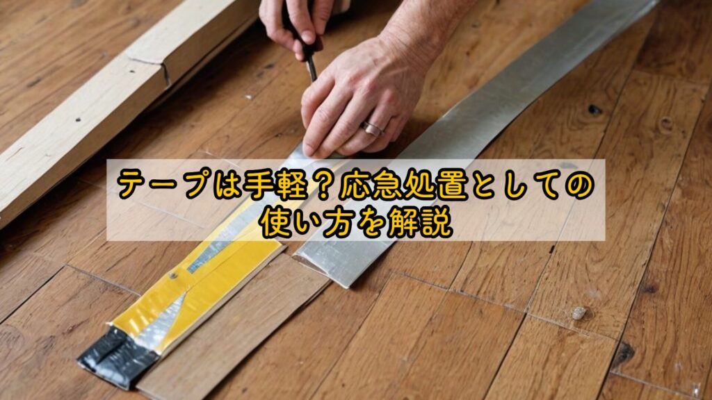 テープは手軽?応急処置としての使い方を解説
