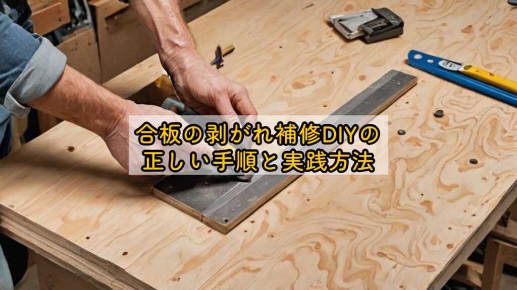 合板の剥がれ補修DIYの正しい手順と実践方法