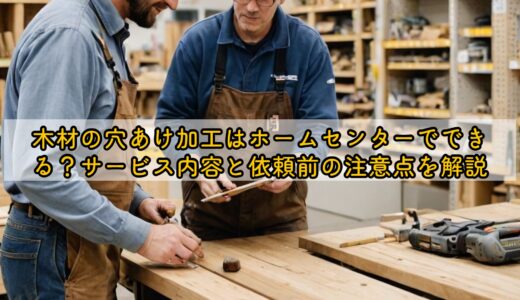 木材の穴あけ加工はホームセンターでできる？サービス内容と依頼前の注意点を解説