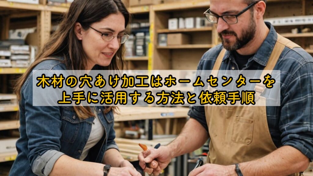 木材の穴あけ加工はホームセンターを上手に活用する方法と依頼手順