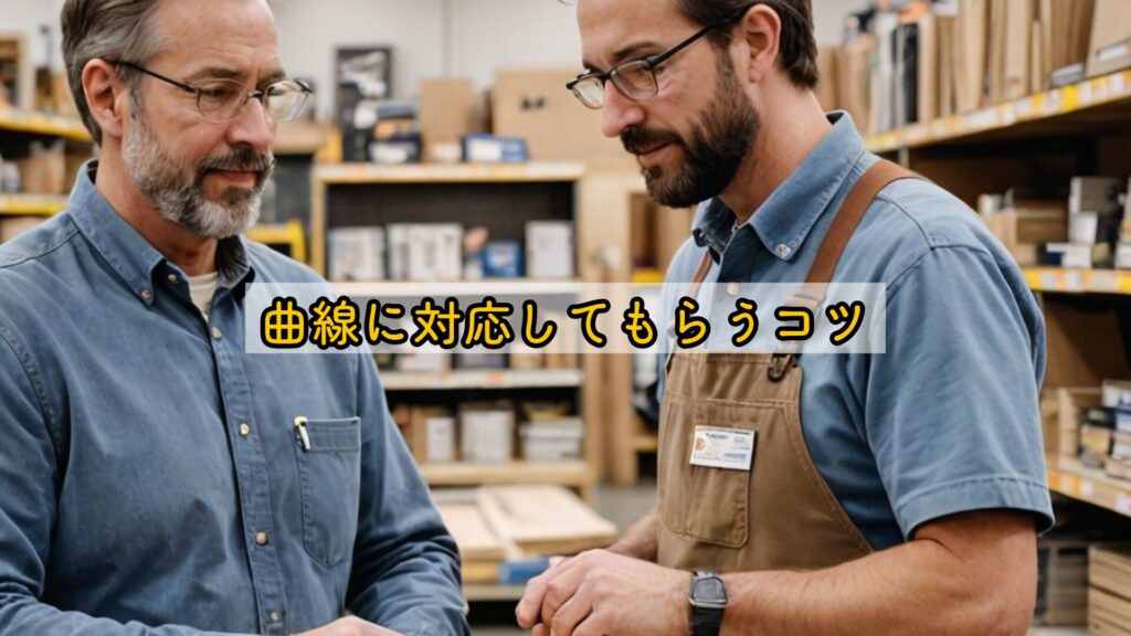 曲線に対応してもらうコツ