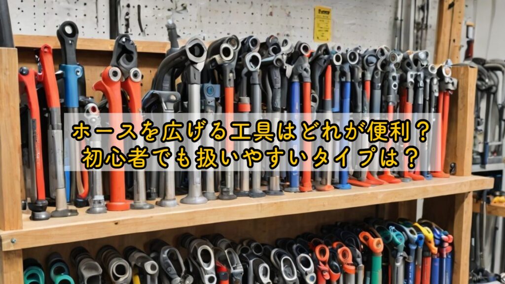 ホースを広げる工具はどれが便利?初心者でも扱いやすいタイプは?