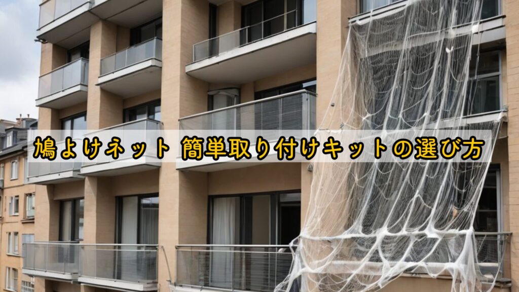 鳩よけネット 簡単取り付けキットの選び方