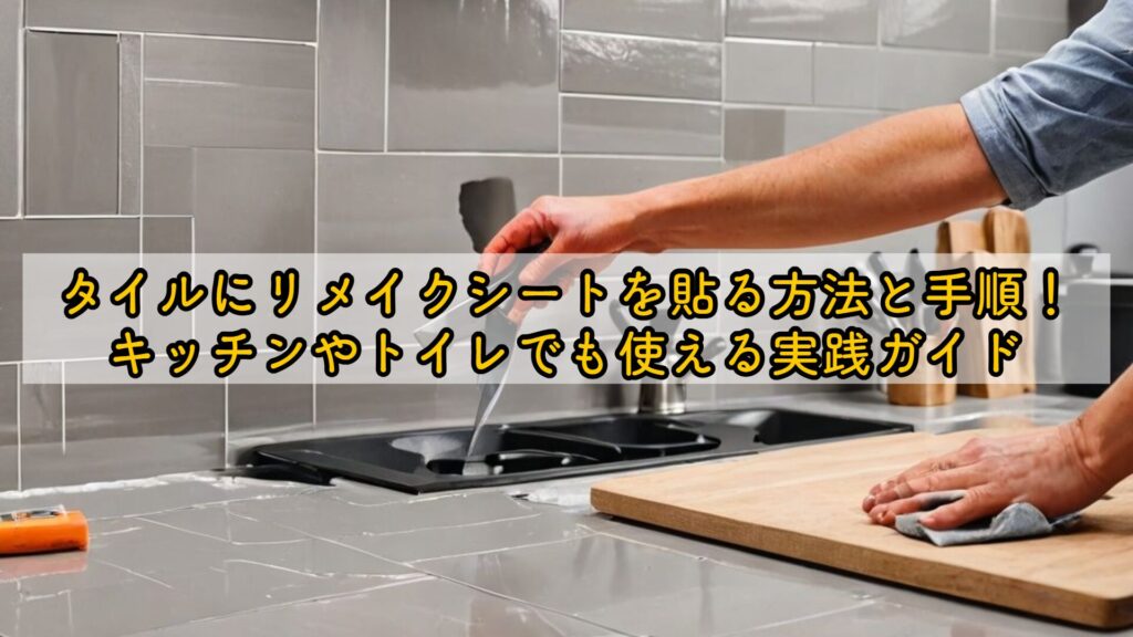 タイルにリメイクシートを貼る方法と手順!キッチンやトイレでも使える実践ガイド
