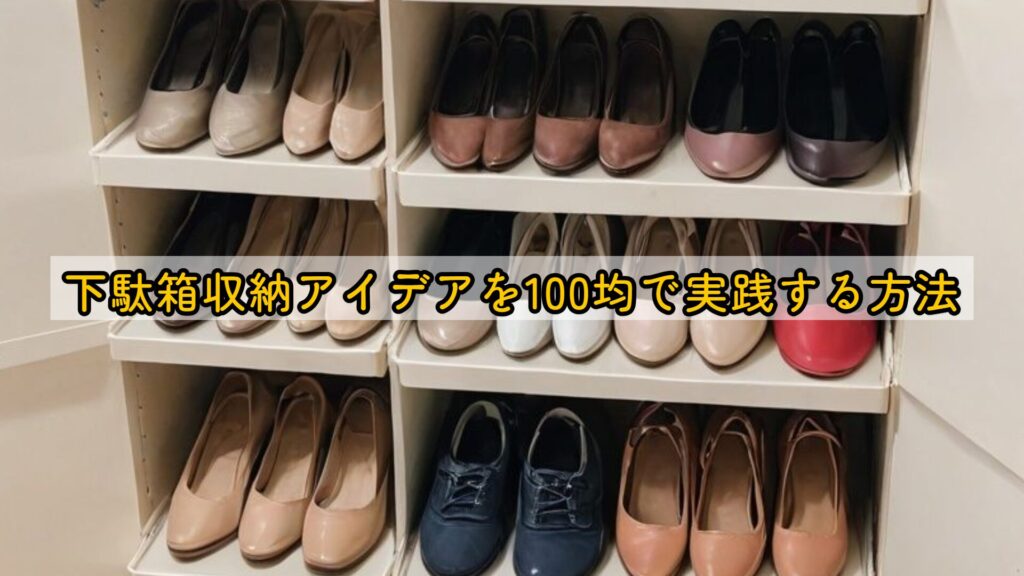下駄箱収納アイデアを100均で実践する方法