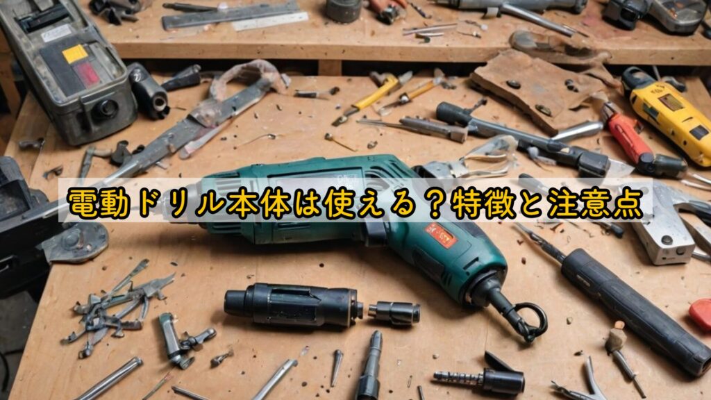 電動ドリル本体は使える?特徴と注意点