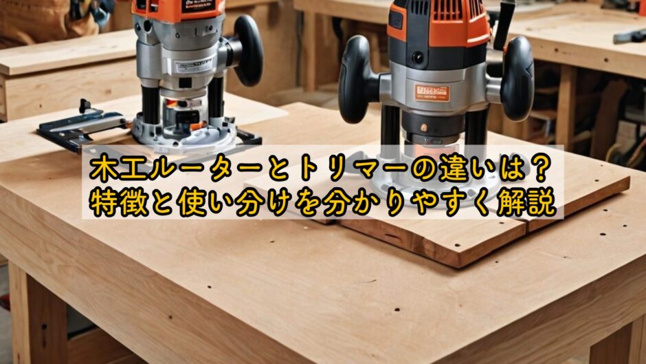 木工ルーターとトリマーの違いは？特徴と使い分けを分かりやすく解説