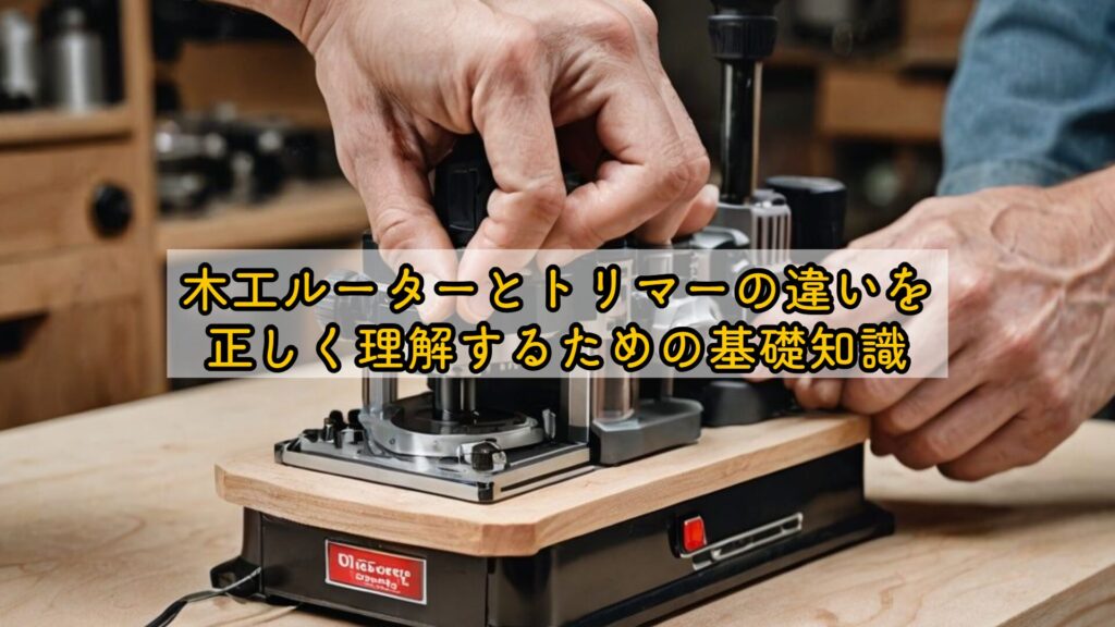 木工ルーターとトリマーの違いを正しく理解するための基礎知識