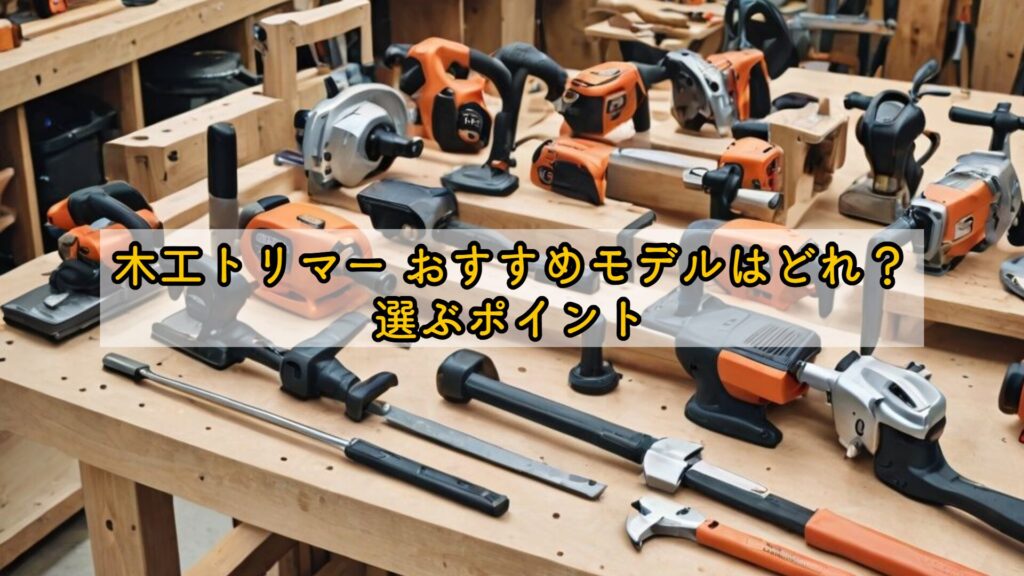 木工トリマー おすすめモデルはどれ?選ぶポイント