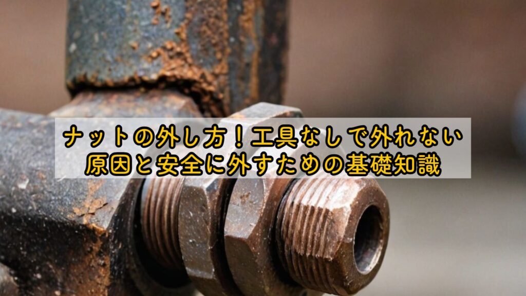 ナットの外し方!工具なしで外れない原因と安全に外すための基礎知識