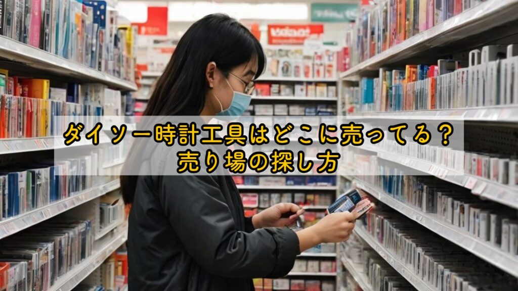 ダイソー時計工具はどこに売ってる?売り場の探し方
