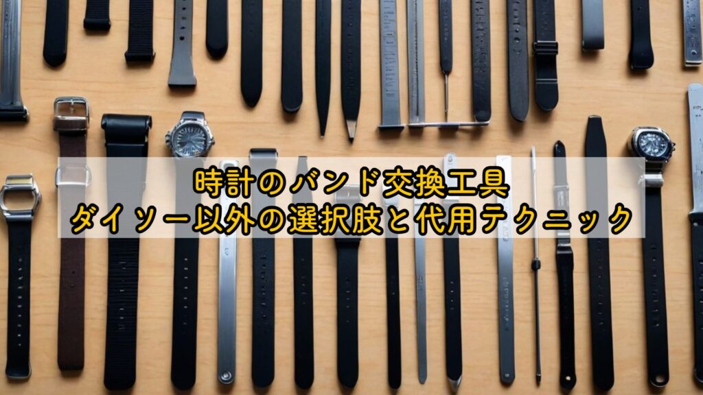 時計のバンド交換工具、ダイソー以外の選択肢と代用テクニック