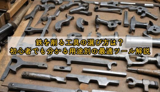 鉄を削る工具の選び方は？初心者でも分かる用途別の最適ツール解説