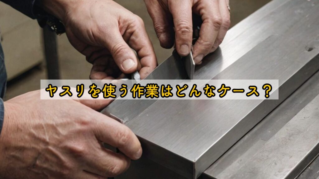 ヤスリを使う作業はどんなケース？