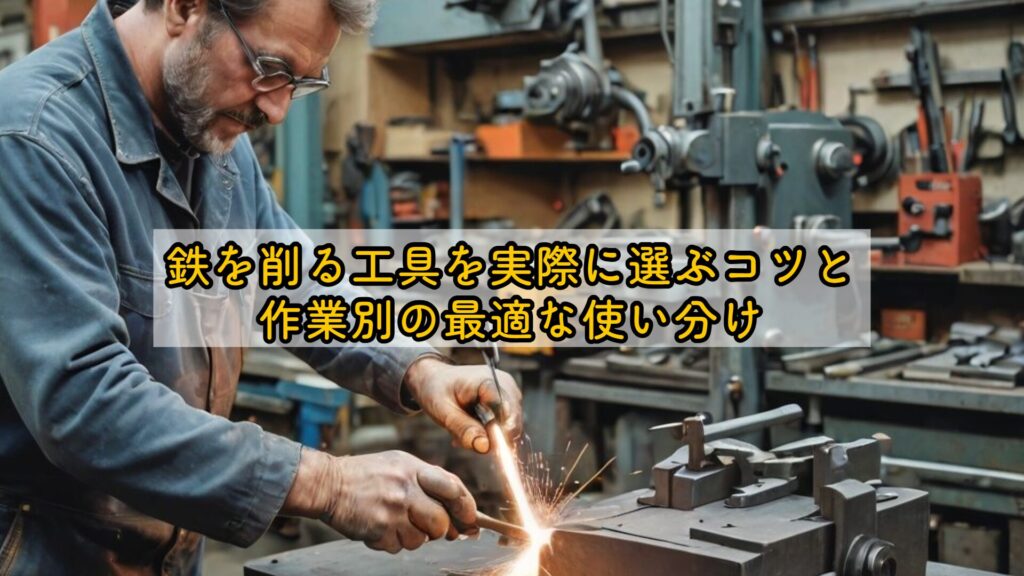 鉄を削る工具を実際に選ぶコツと作業別の最適な使い分け