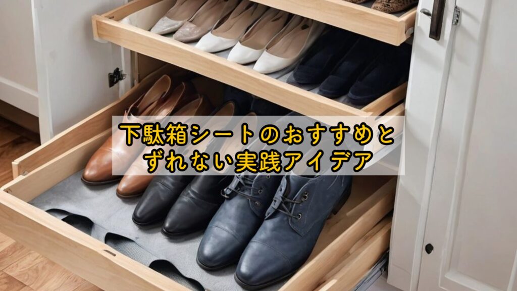 下駄箱シートのおすすめとずれない実践アイデア
