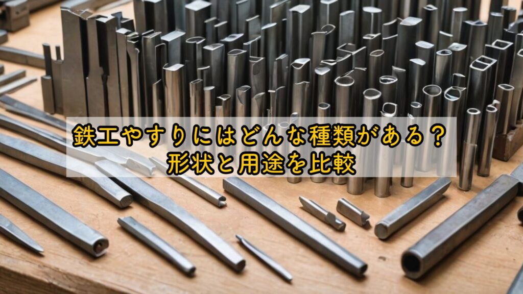 鉄工やすりにはどんな種類がある？形状と用途を比較