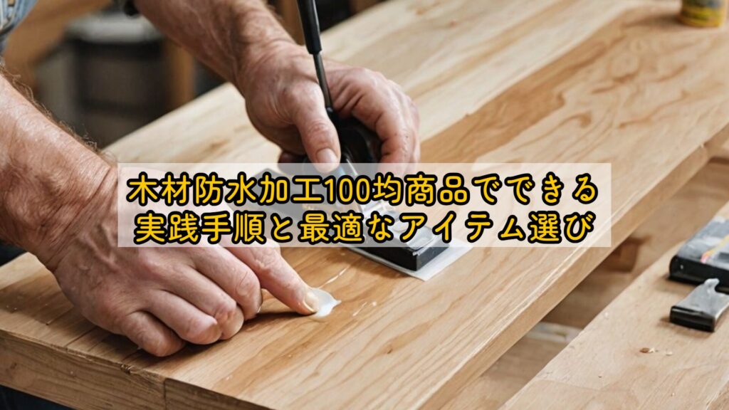 木材防水加工100均商品でできる実践手順と最適なアイテム選び