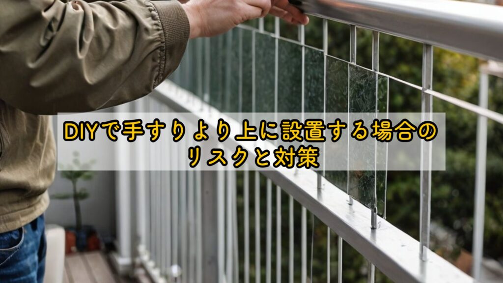 DIYで手すりより上に設置する場合のリスクと対策