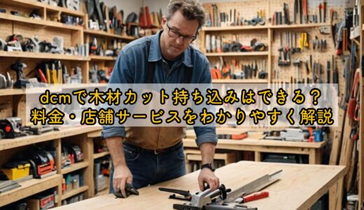 dcmで木材カット持ち込みはできる？料金・店舗サービスをわかりやすく解説