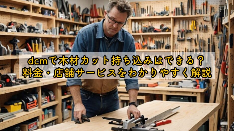 dcmで木材カット持ち込みはできる？料金・店舗サービスをわかりやすく解説