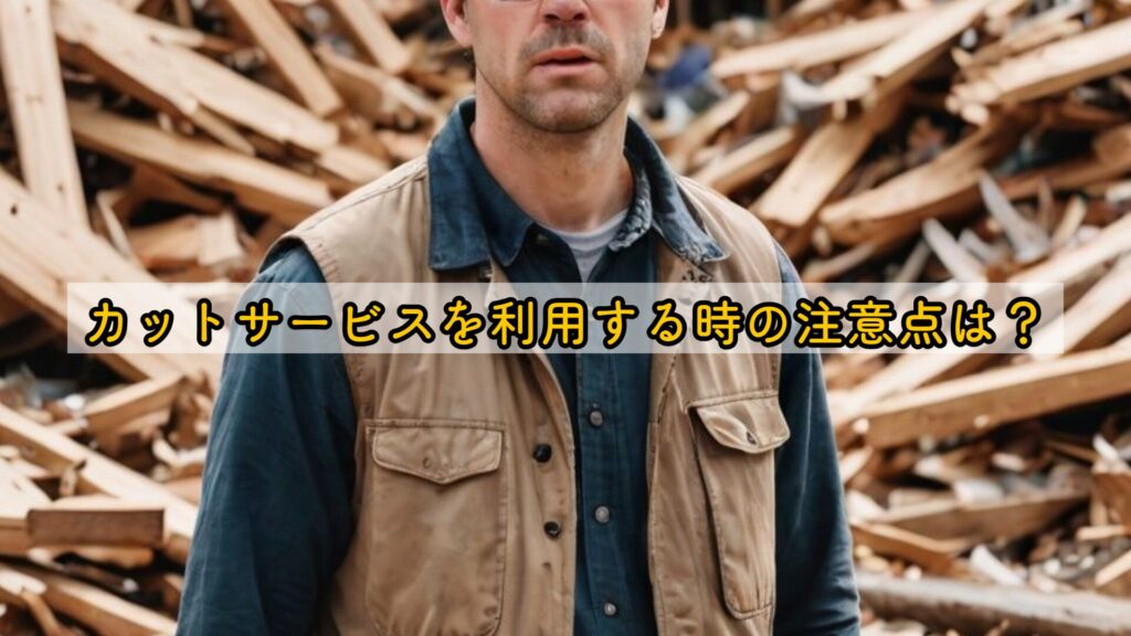 カットサービスを利用する時の注意点は?