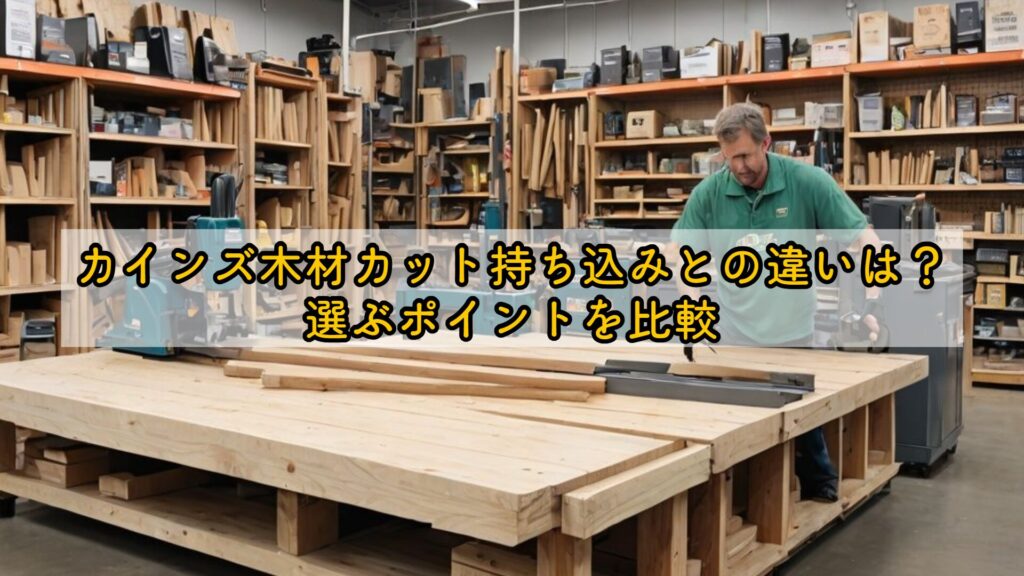 カインズ木材カット持ち込みとの違いは?選ぶポイントを比較