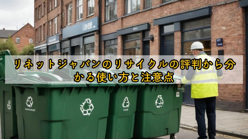 リネットジャパンのリサイクルの評判から分かる使い方と注意点