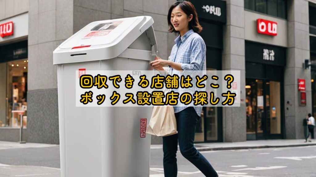 回収できる店舗はどこ？ボックス設置店の探し方